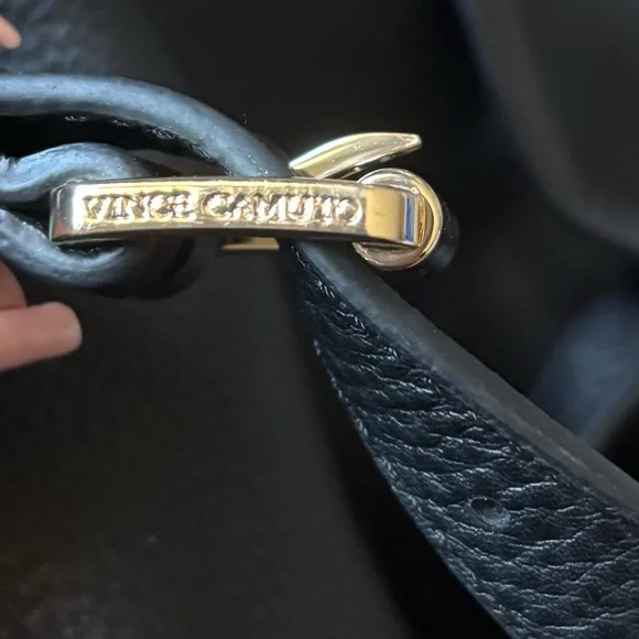 Authentic Vince Camuto Black Leather Small backpack - Picture 5 of 5